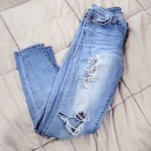 Kancan Skinny Light Wash Jeans Juniors Size 5/26